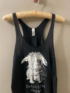 Ferocious Vegan Black Tank Top